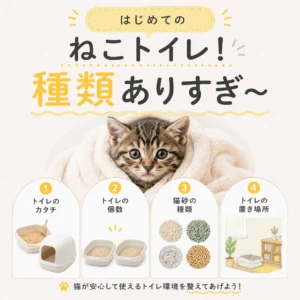 初めてのねこトイレ！種類ありすぎ〜！