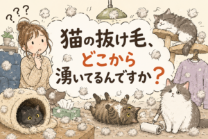 猫の抜け毛、どこから湧いてるんですか？