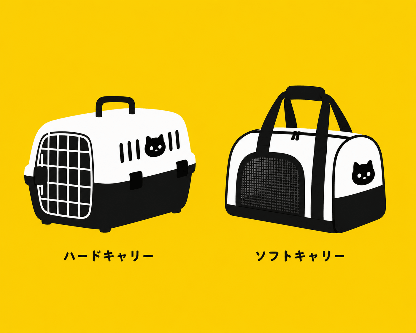 猫のキャリーバッグ2種類